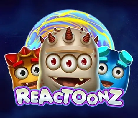Slots logo of Reactoonz from Play’n GO at Betsixty