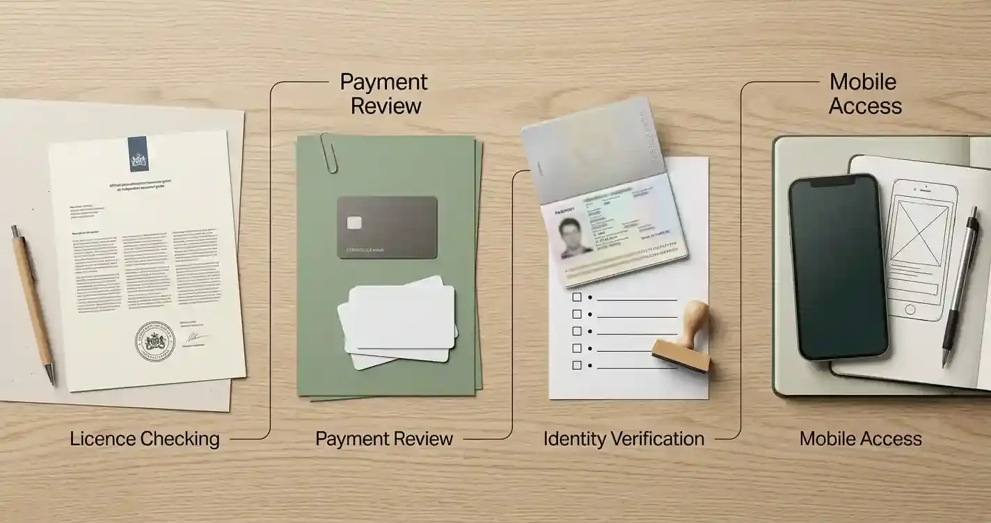 Neutrale redactionele checklist voor Nederlandse lezers met licentie, betalingen, KYC en mobiel als vergelijkingspunten